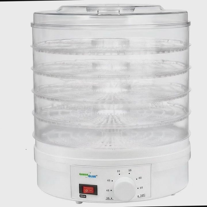 GreenBlue GB190 Food Dehydrator Fruit Vegetable 350W - 5 Trays - 35 to 70°C Temperature Control Adjustable
