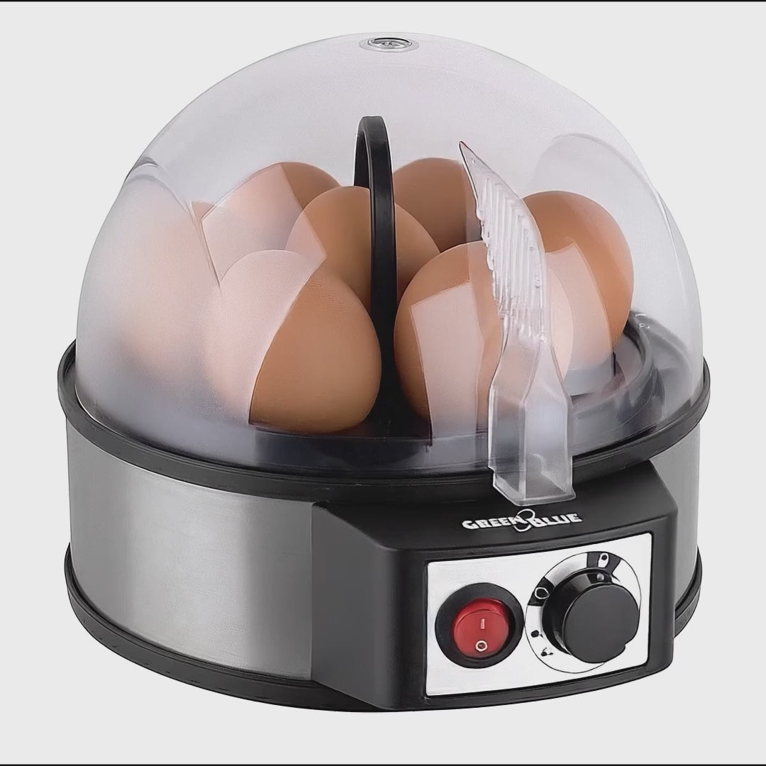 GreenBlue GB573 Electric Egg Boiler 7 Eggs Cooker 400W Measuring Cup