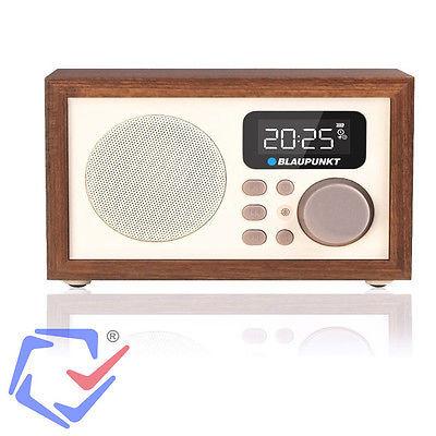 Blaupunkt HR5BR Home Radio Receiver Clock 50 Radio Stations with Remote Control for SD USB AUX FM
