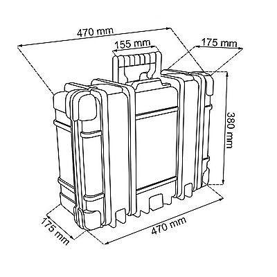 Keter 221474 Technician Case Tool Box Heavy Duty Removable Compartments