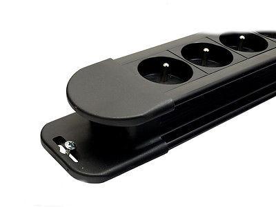 Maclean Power Strip, 10-outlet extension cord, 2 switches, overload protection and indicator, 3680W, MCE10