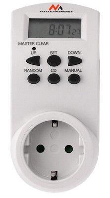 Maclean digital timer, f. random, timer, 10 prog., max 156 programs, German socket, 3600W, MCE05G