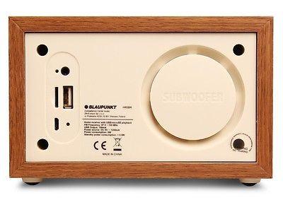 Blaupunkt HR5BR Home Radio Receiver Clock 50 Radio Stations with Remote Control for SD USB AUX FM