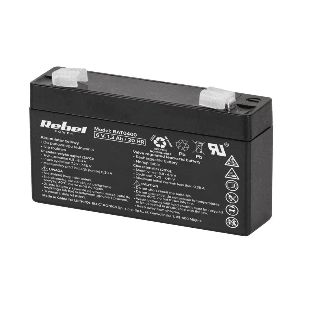 Gel replacement battery 6V 1.3Ah - dimensions: 97 x 24 x 51 mm