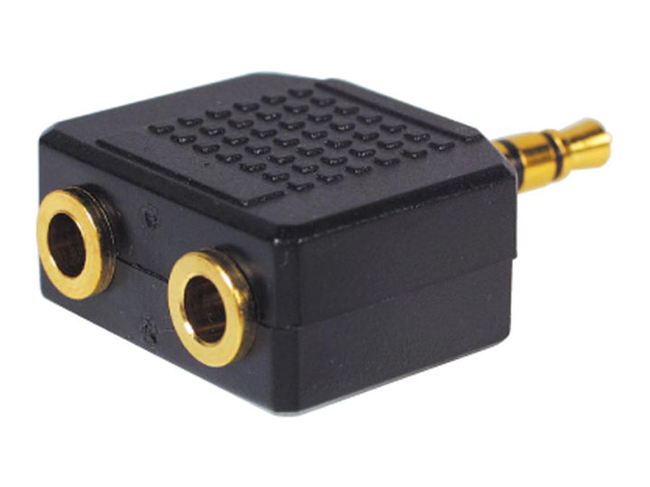 Splitter 3.5mm jack plug/2 jack sockets 3.5mm NH552 gold