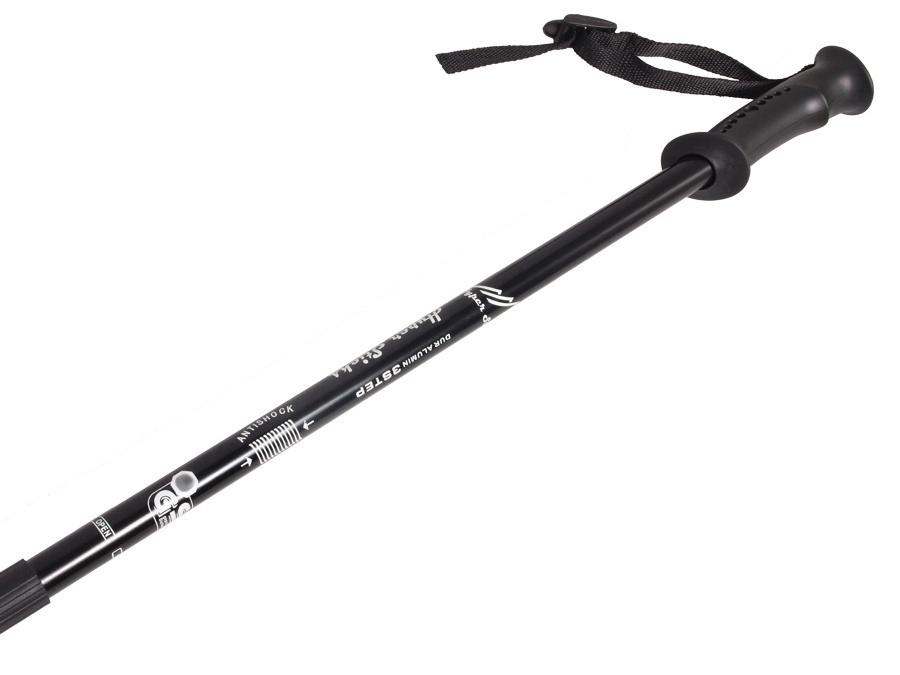 Nordic walking sticks aluminum anti-shock system 65-135cm EUROBATT red color