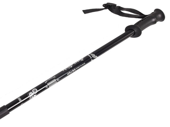 Nordic walking sticks aluminum anti-shock system 65-135cm EUROBATT red color