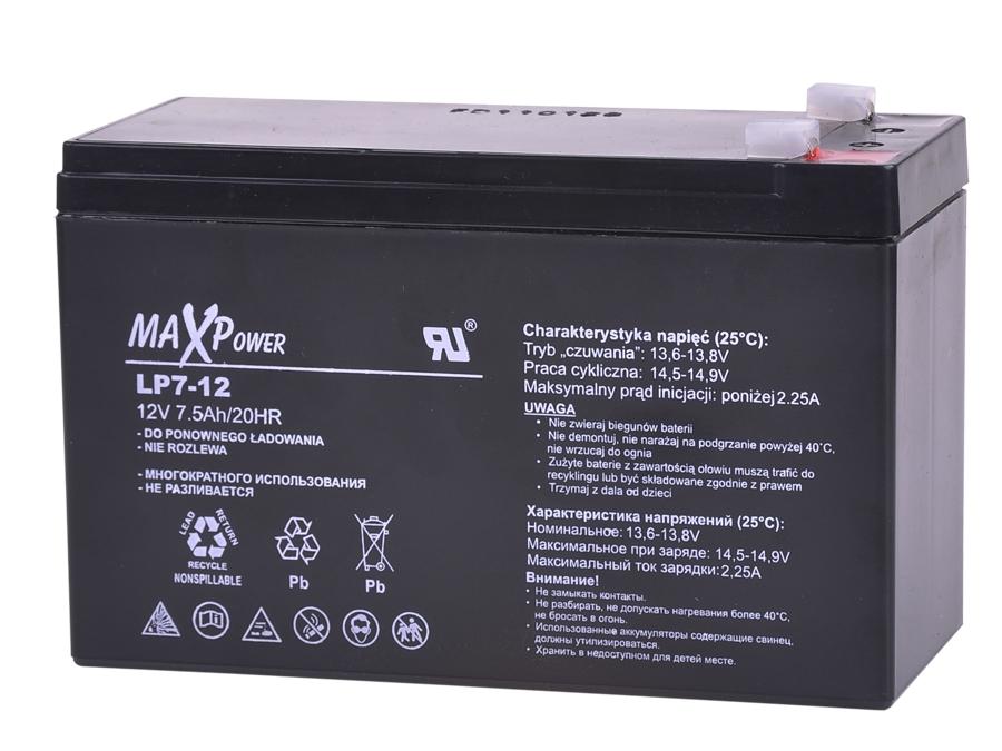 LECHPOL bat0402 Gel Battery Rechargeable 12V 7Ah AGM Leakproof Motorcycle Lawn 70A
