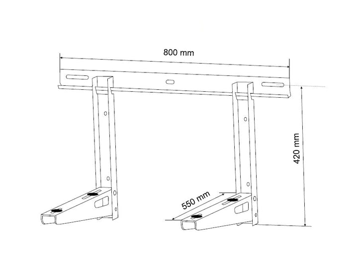 Maclean MC-623 Wall Bracket Air Conditioner Mount Holder High Quality Steel 200kg