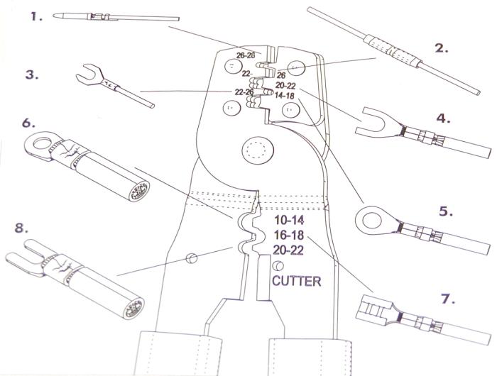 Crimping tool HT202B For Non-insulated and insulated