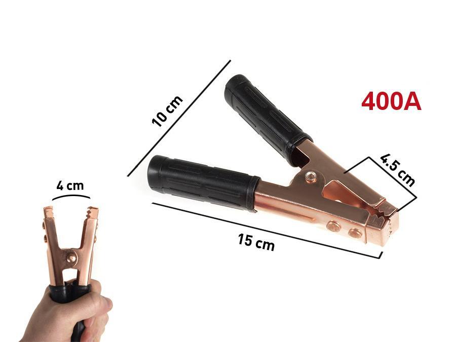 Maclean Energy MCE36 Crocodile 400A 2p R / B  Copper coated