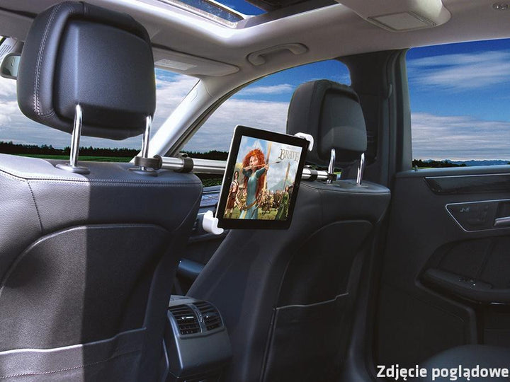 Maclean Brackets MC-657 Universal Headrest Car Tablet Holder, 7" - 10.1", Adjustable 360° Rotation