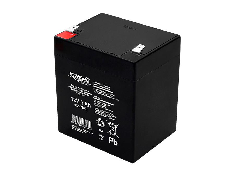 Gel Battery 12V 5Ah Xtreme No Maintenance AGM Alarm Toys
