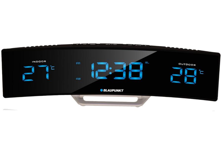 Blaupunkt CR12BK Alarm Clock Radio RM LCD Display Temperature Sensor Snooze Function