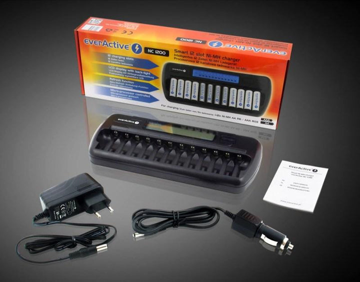 NC1200 AA AAA R03 R06 everActive battery charger