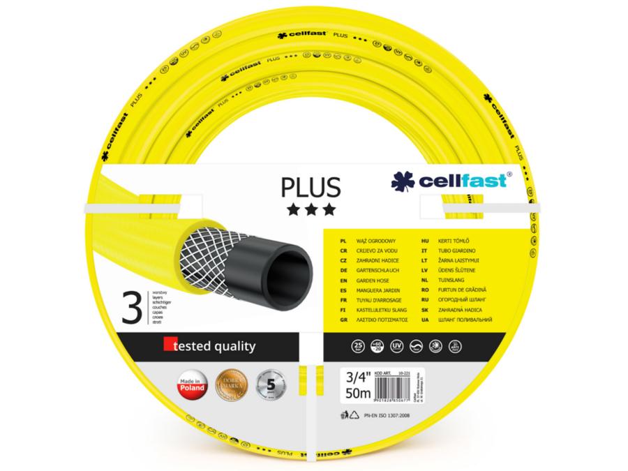 Durable Cellfast Plus 3/4" 50m 3-ply garden hose