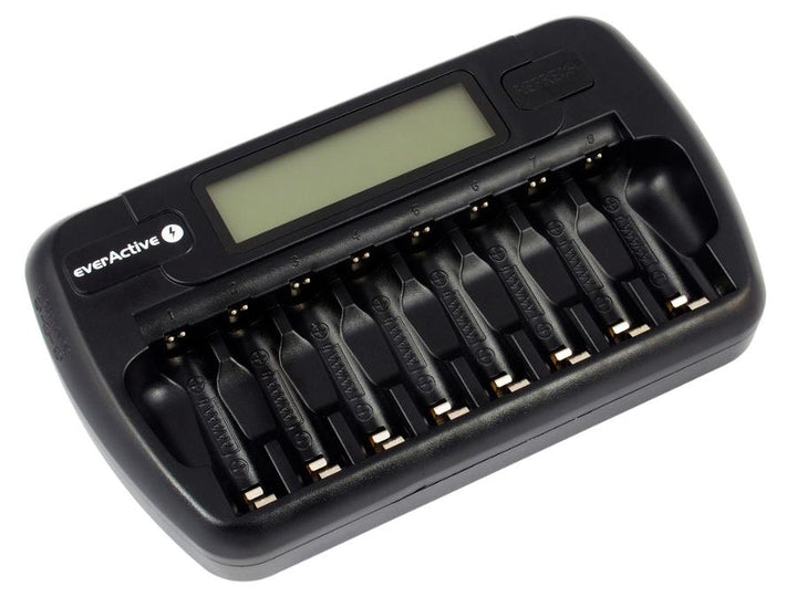 EverActive AAi AAA battery charger, 8 channels, LCD display, NC-800