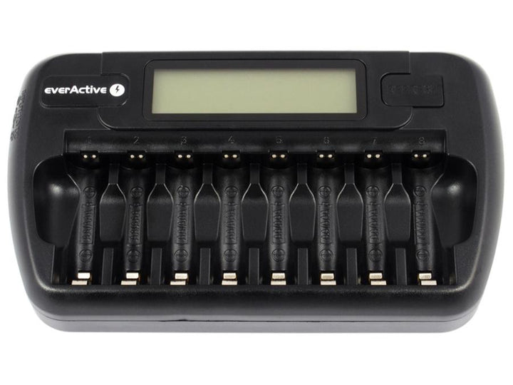 EverActive AAi AAA battery charger, 8 channels, LCD display, NC-800