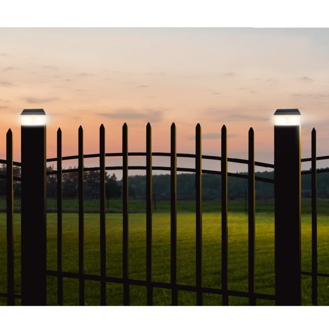 GreenBlue solar LED pole lamp, 60x40mm, envelope canopy, GB125