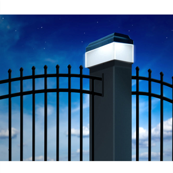 GreenBlue solar LED pole lamp, 60x40mm, envelope canopy, GB125