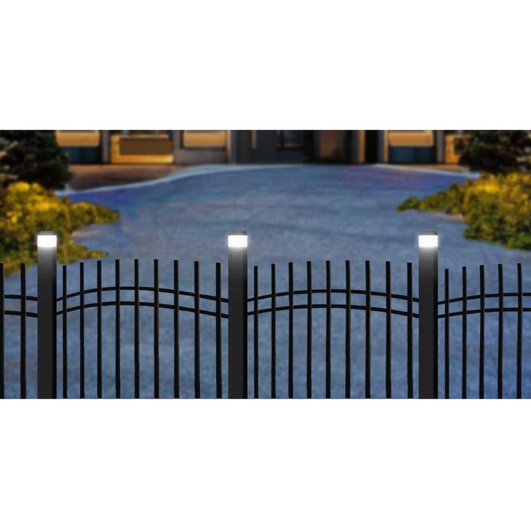 GreenBlue solar LED pole lamp, 60x40mm, envelope canopy, GB125