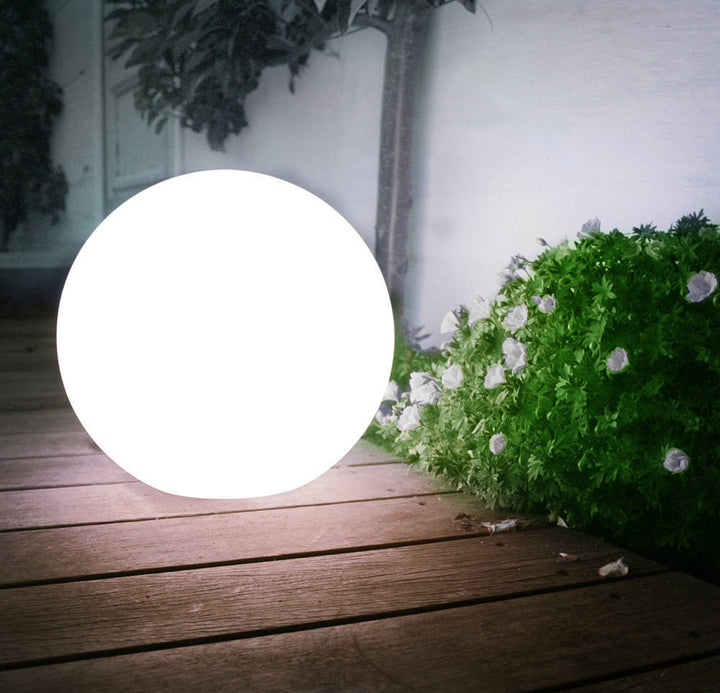 GreenBlue solar freestanding garden lamp, 20x20x53cm sphere, white LED, GB123
