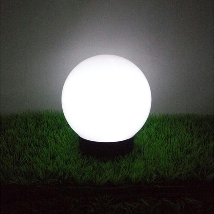 GB168 Solar Freestanding Garden Lamp – 30x30x63 cm Sphere, White LED