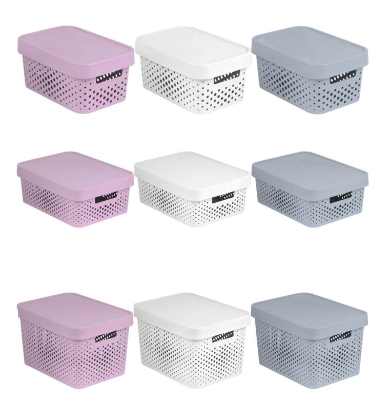 Curver 229153 Storage Box Container Lidded Lid Organizer 17L