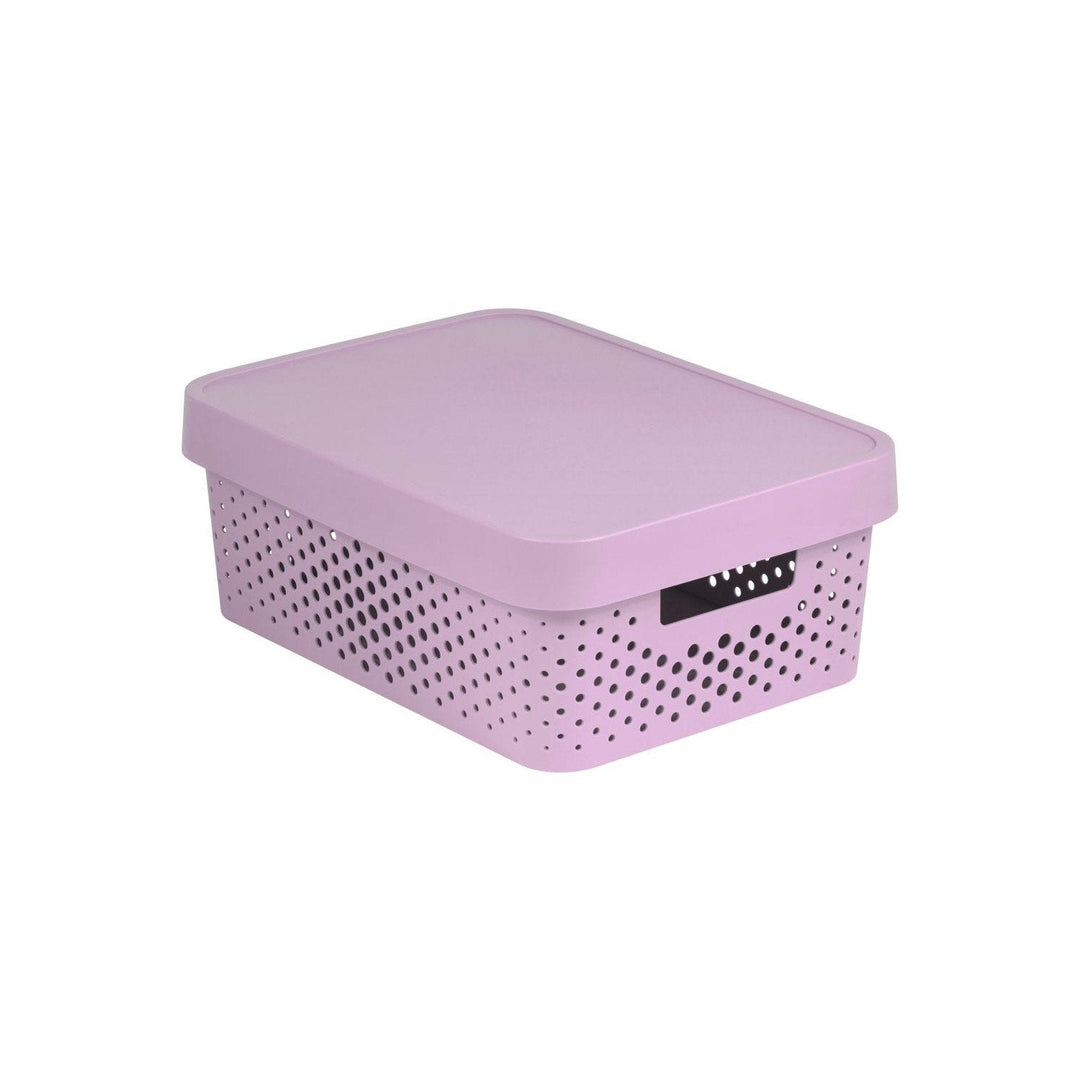 Curver Infinity 11L Openwork Container with Lid Pink