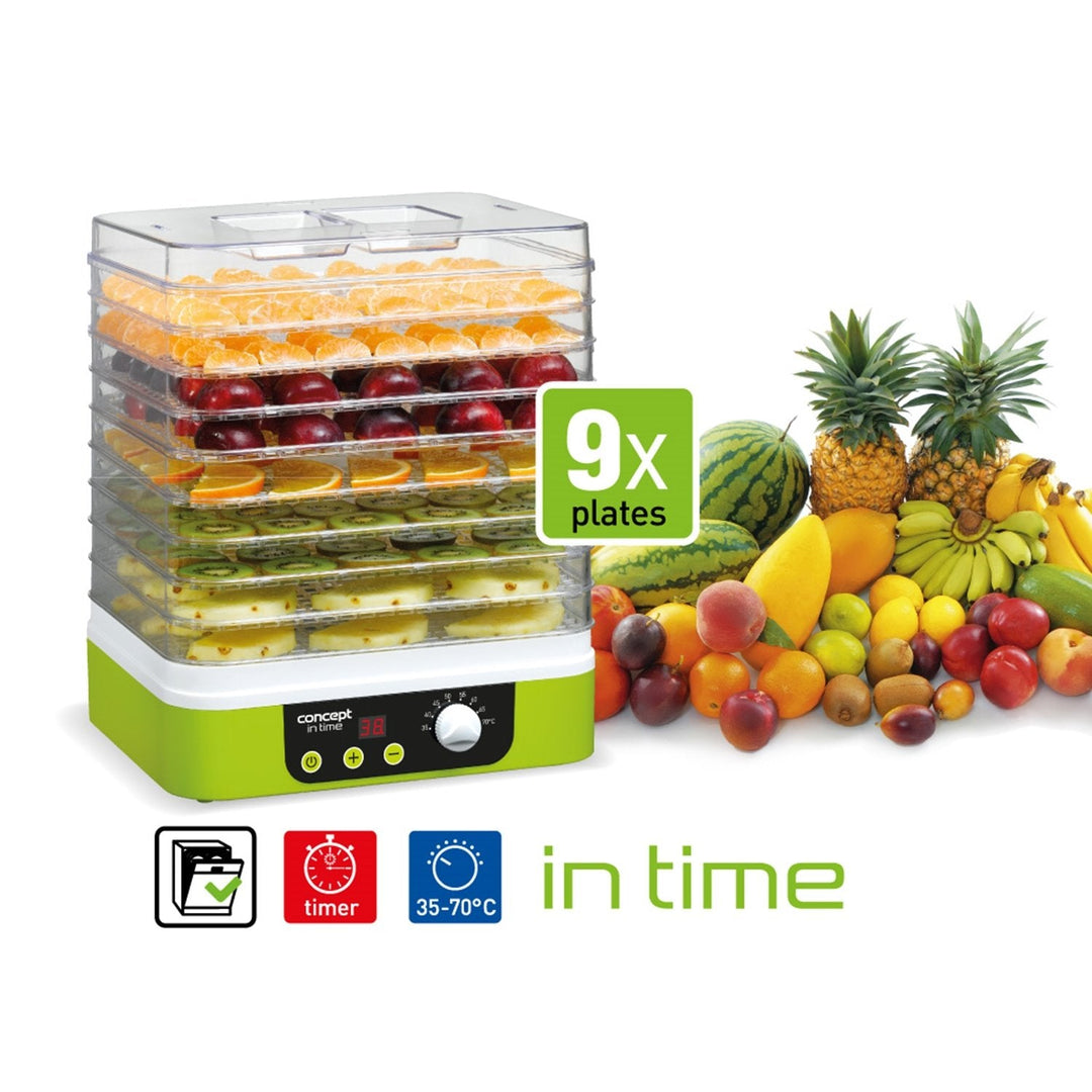Concept SO 1060 Food Dehydrator 6 Tray 245 W For Fruits, Vegetables, Mushrooms, Flowers, Herbs, Meat, Fishes