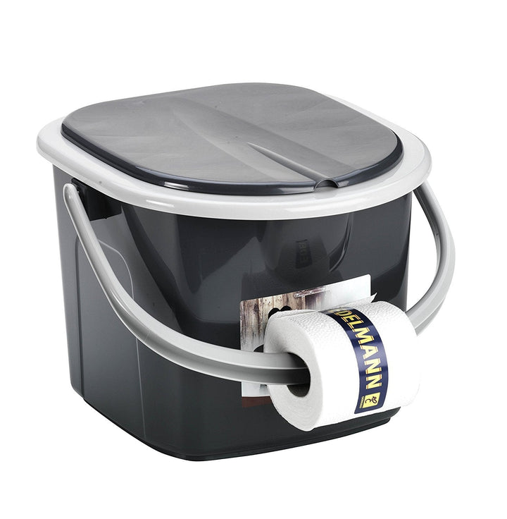 BranQ 1305 mix Portable Toilet Camping Festival Travel Lid Tourist Bucket Seat Handle Outdoor 15.5 L