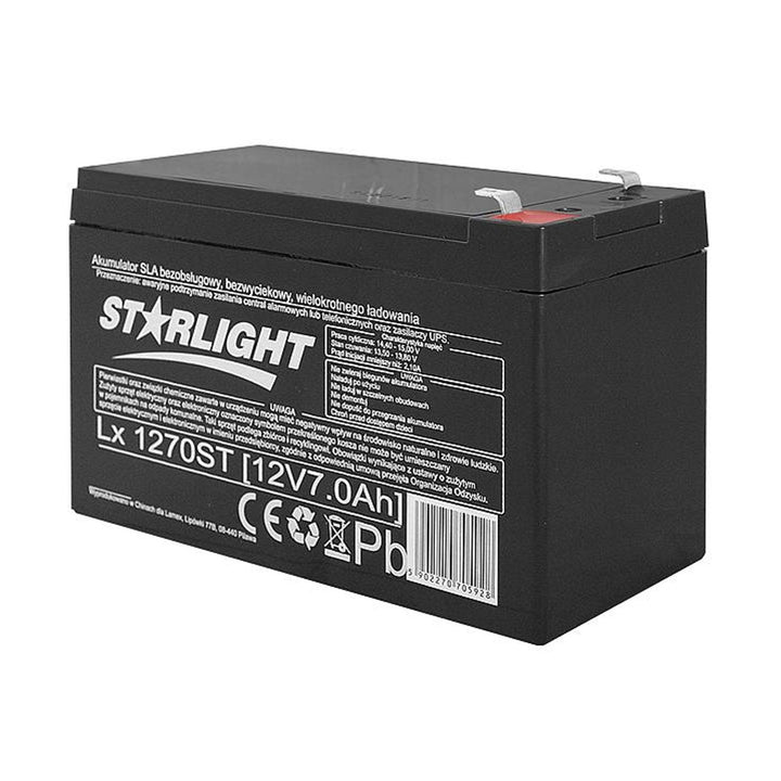 LTC LX1270 Rechargeable Gel Battery 12V 7Ah AGM Lead-acid Maintenance Free Leakproof