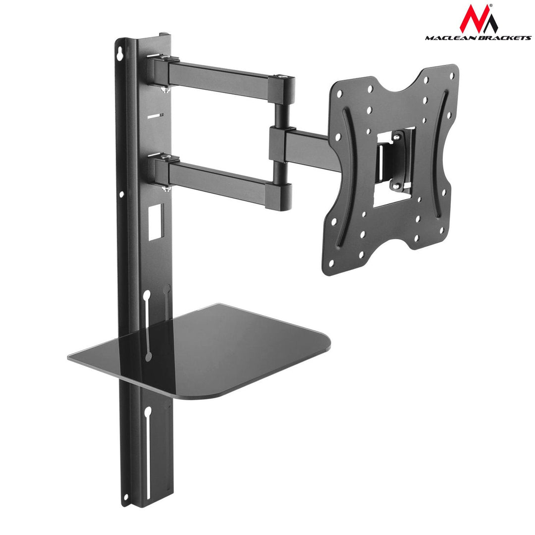 TV mount with DVD shelf Maclean, VESA 200x200, 23"-42", 30kg, MC-771