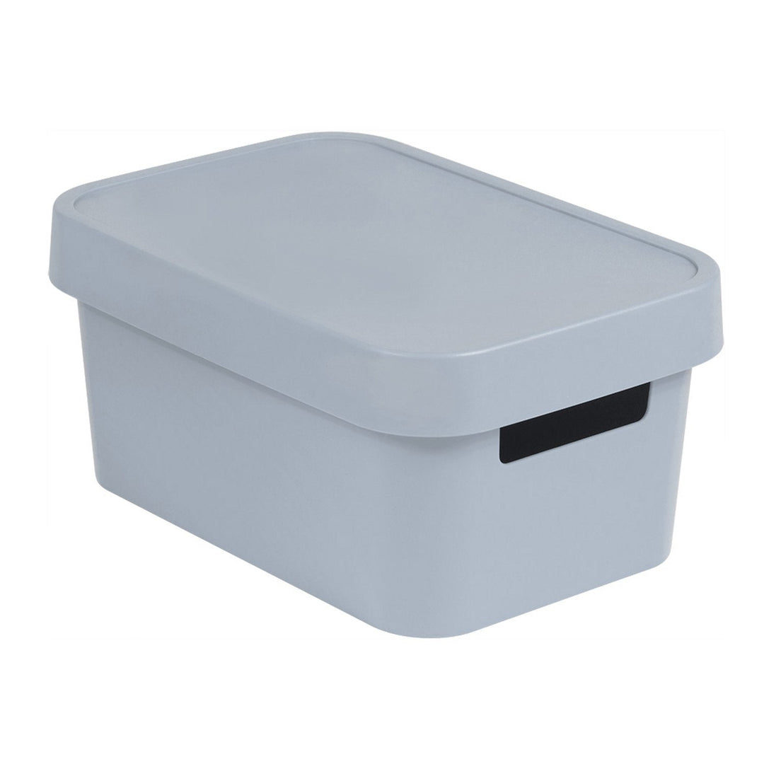 Plastic storage boxes with lid and handles Curver Infinity Scandinavian Style