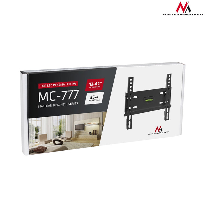 Maclean MC-777 Wall TV Bracket Universal Holder 13'' - 50" 35kg VESA Solid Metal Easy Assembly