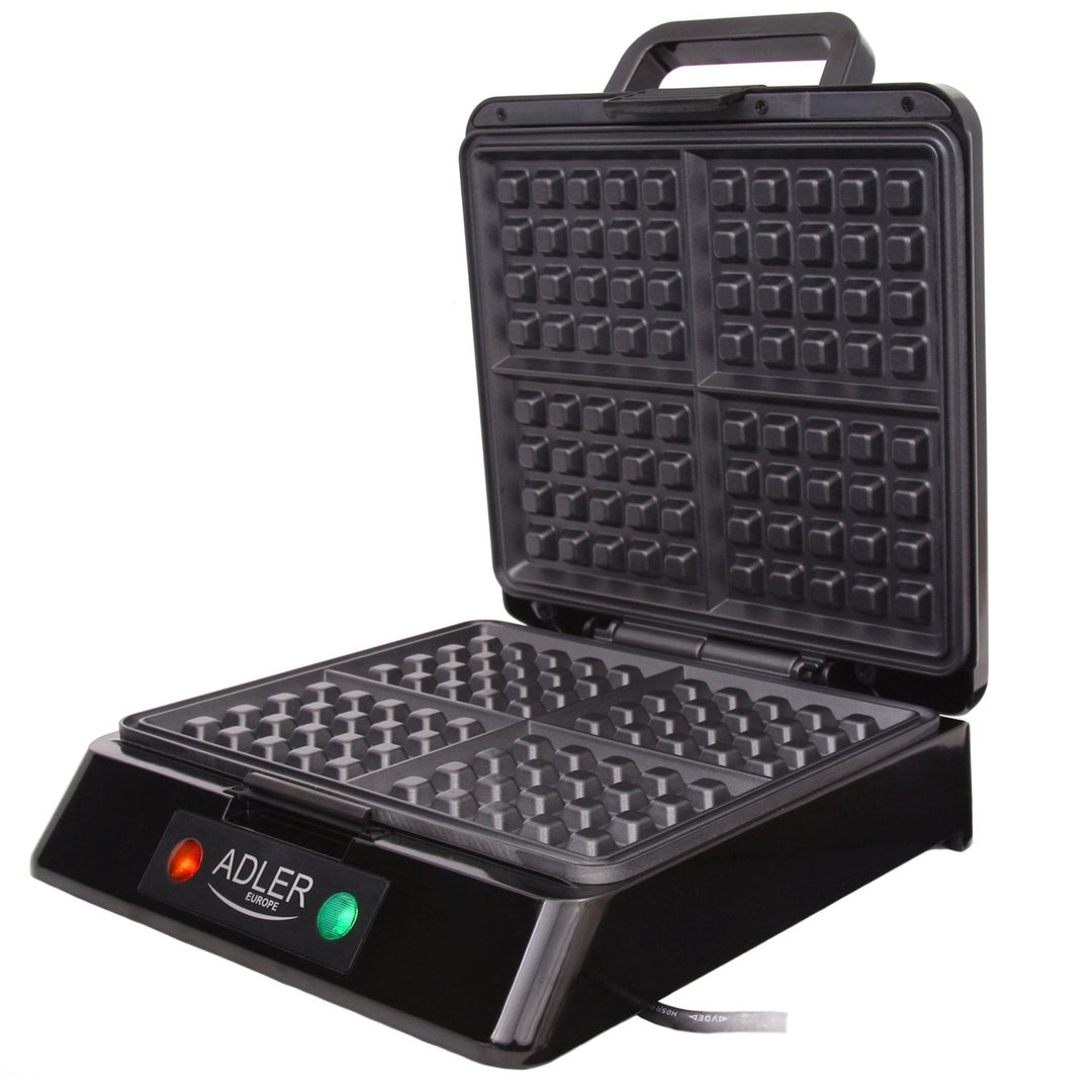 Adler AD3036 Waffle Maker Non-Stick Easy to Clean 4 Slice 1500 W