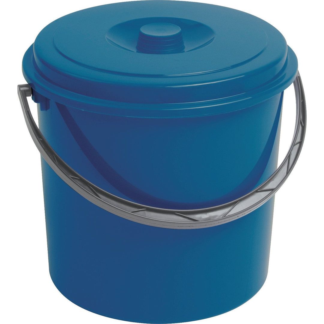 Curver 03207 Bucket with Lid &amp; Handle 12L Multipurpose Home Storage Fishing Garden Cleaning Lidded