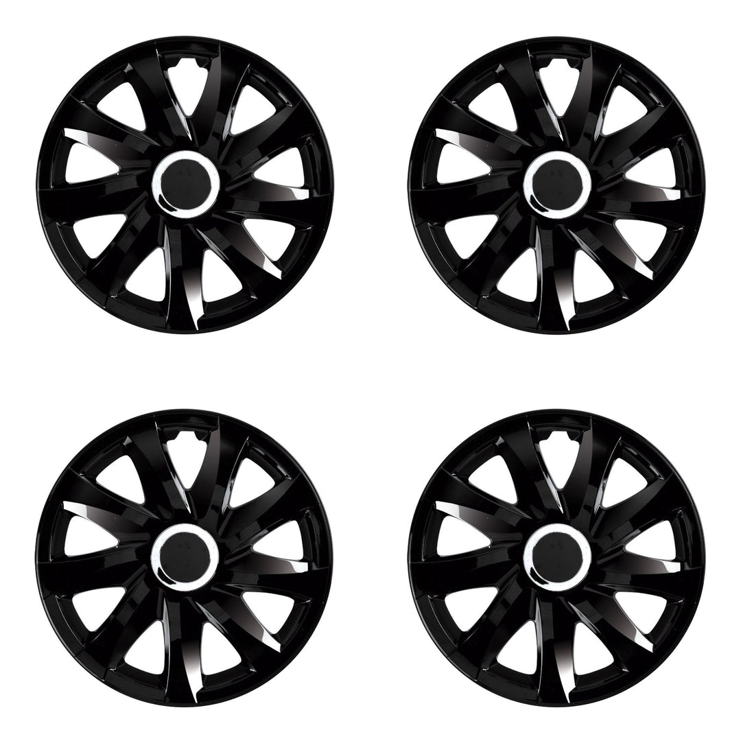 16" NRM Universal Wheel Covers - Black Colour, Modern