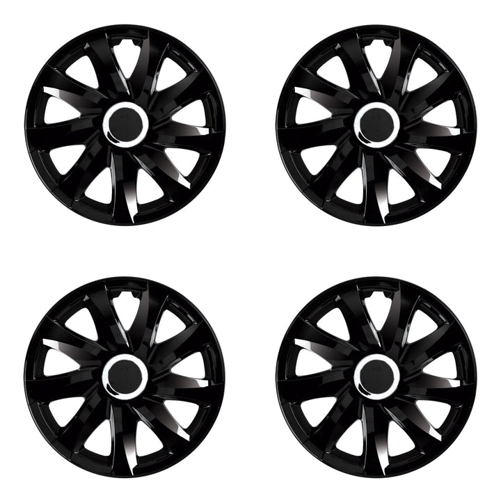 16" NRM Universal Wheel Covers - Black Colour, Modern