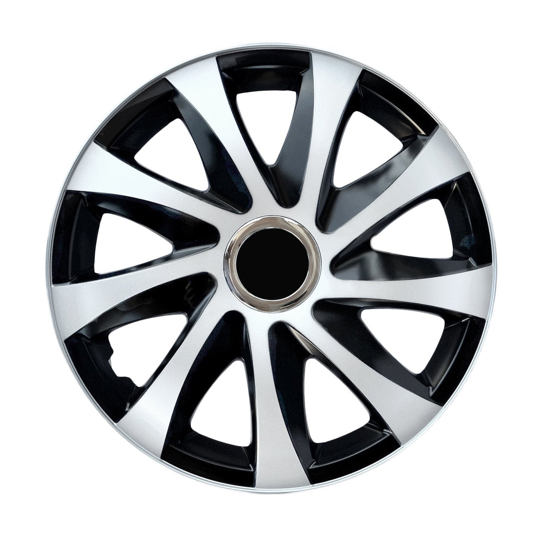 Universal hubcaps 14" NRM DRIFT Extra white/black 4 pieces