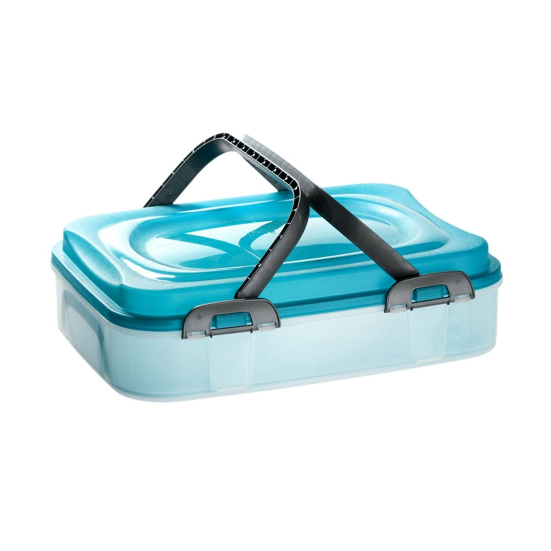 Container for food cake Domotti Dolce tray handles