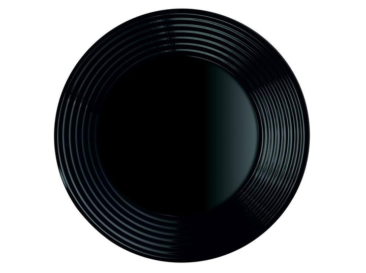 Harena Black Deep Plate 23cm Luminarc Tempered Glass