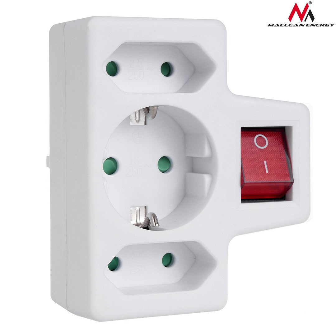 Maclean Energy - Various Schuko / Euro plugs - With or without switch