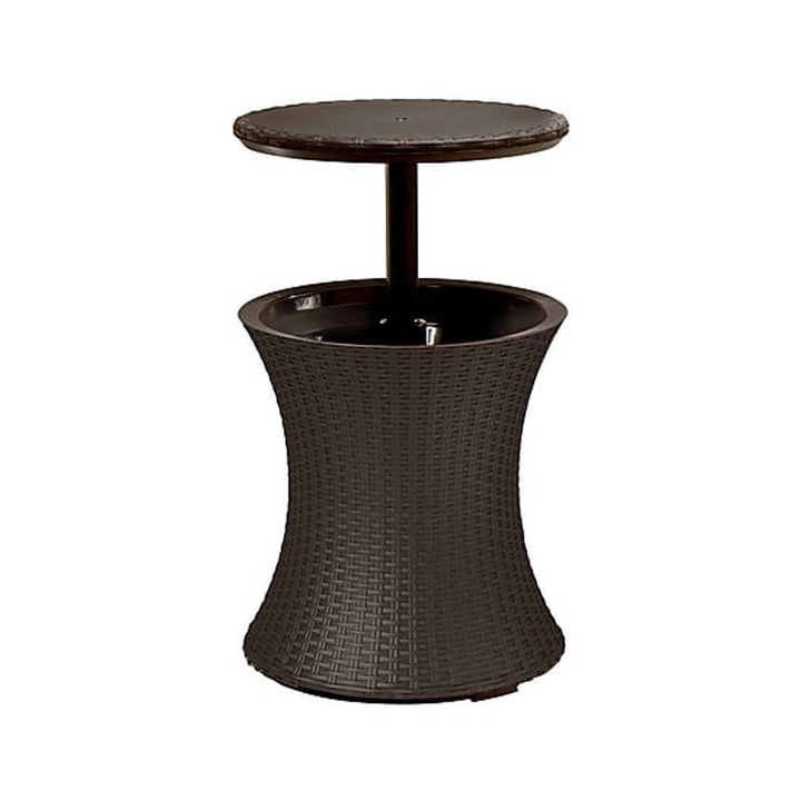 Keter Cool Bar Rattan Brown Foldable and Portable Ice Cooling Bucket