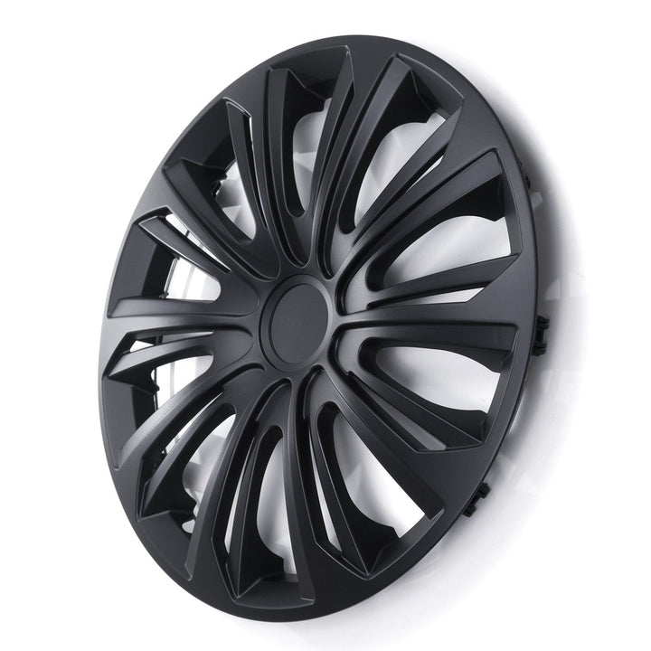 NRM STRONG black mat 15" universal hubcaps 4 pieces