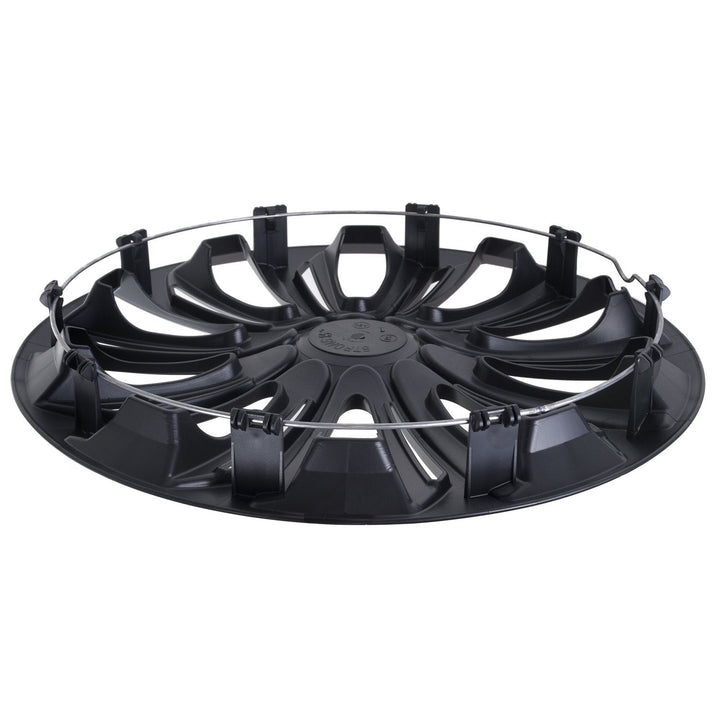 NRM STRONG black mat 15" universal hubcaps 4 pieces