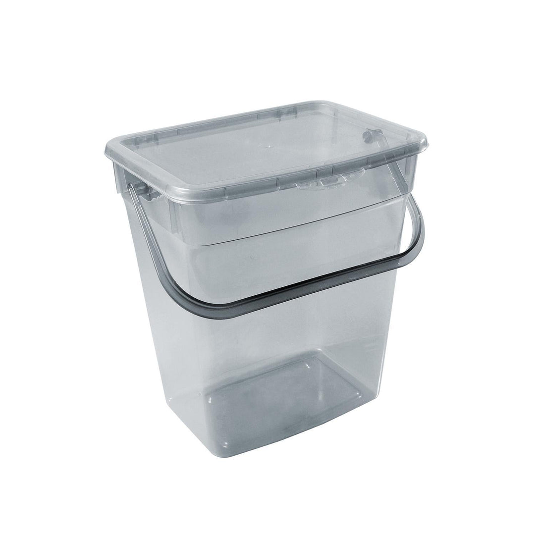 Plast Team 10L powder container transparent gray