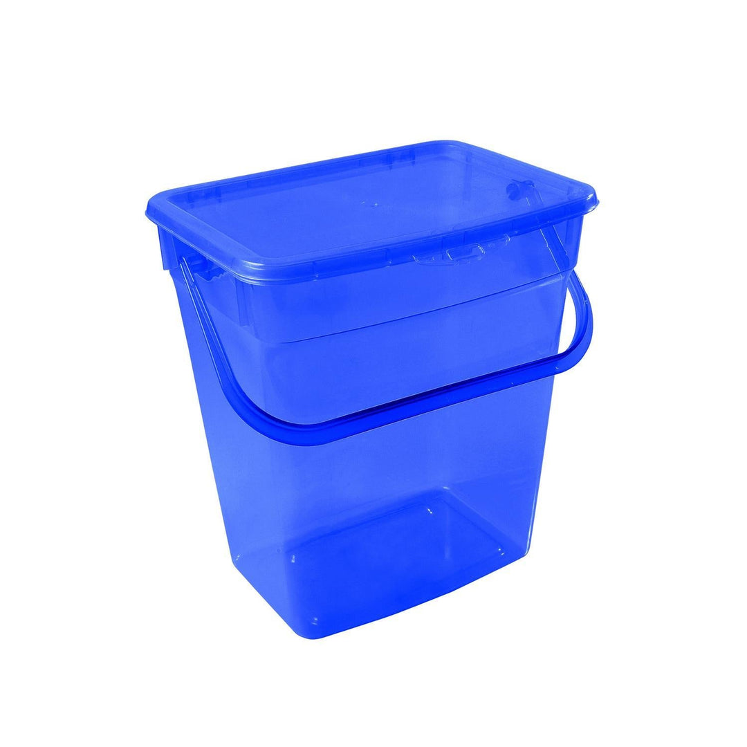 Plast Team 50600806 10L Powder Container Transparent Blue