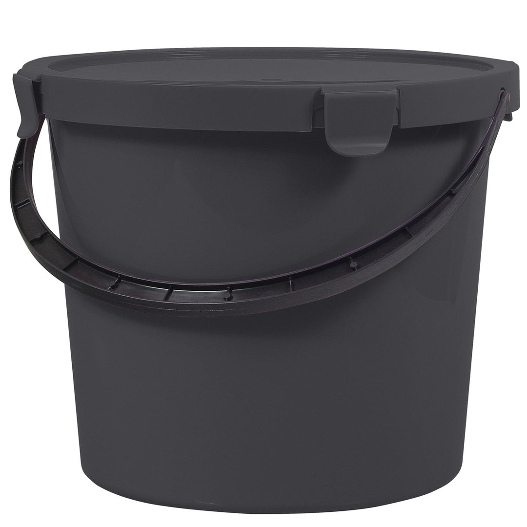 Plast Team 60790807 Bucket with Plast Team Berry 10L cover dark gray