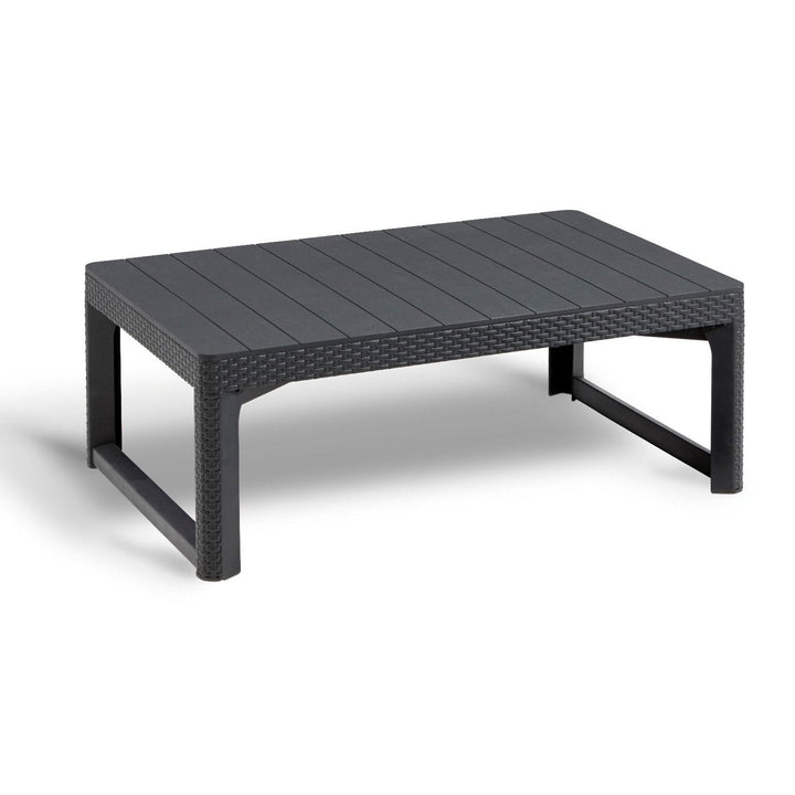 Keter Allibert Rattan Lyon, Graphite, Adjustable height, Durable Plastic